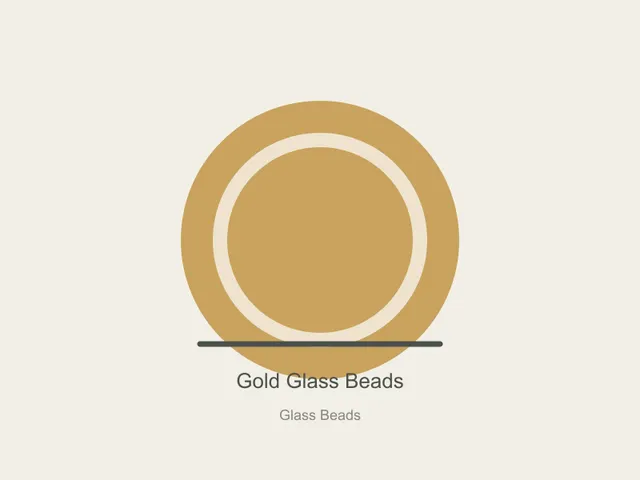 Glass Beads Wholesale Set 01 - Gold, 2mm