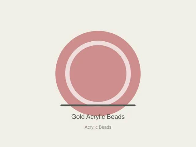 Acrylic Beads Wholesale Set 03 - Gold, 2mm